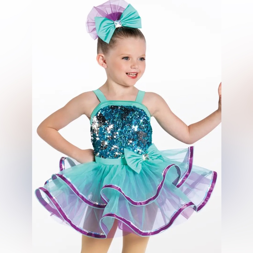 Sparkling Aqua and Purple Kids Costume
